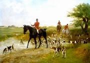 unknow artist Classical hunting fox, Equestrian and Beautiful Horses, 099. Germany oil painting artist